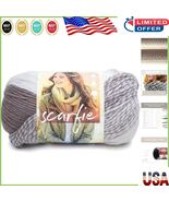 Soft &amp; Durable Cream/Taupe Bulky Yarn - Perfect for Cozy Scarves and Bla... - $26.56 CAD