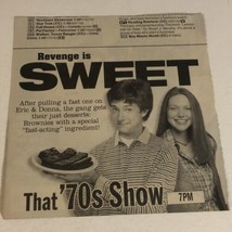 That 70s Show Tv Guide Print Ad Topher Grace Laura Prepon Tpa14 - £4.69 GBP