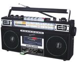 Supersonic SC-3201BT 4 Band Radio &amp; Cassette Player Boombox, Bluetooth S... - $69.99