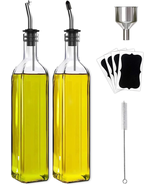 Olive Oil Dispenser Bottle, 2 Pcs Glass Olive Oil Dispenser and Vinegar ... - $15.13