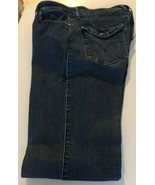 LEVIS LADY&#39;S JEAN MID RISE SKINNY SIZE 12 M BLUE 5 POCKETS    A1 - $17.82