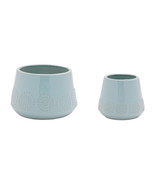 Ceramic Starburst Pattern Planter (Set of 2) - 588724 - $997.50 MXN