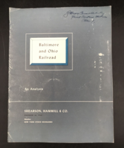 1955 Baltimore &amp; Ohio Railroad B&amp;O Investment Analysis w/ Map Shearson H... - £16.30 GBP