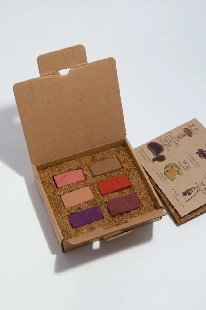 Earthberry Handmade Soft Pastel Set “Red Earths” – 6 Unique Colors  - $1,629.72 MXN