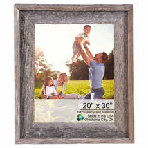 Natural Weathered Grey Picture Frame With Plexiglass Holder | 20&quot;x30&quot; - $101.86