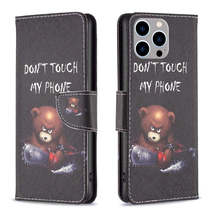 iPhone 15 Pro Max Bear Design Leather Protective Phone Cover - £18.04 GBP