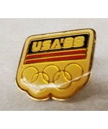 USA Olympics Vintage 1988 Metal Souvenir Pin Pinchback USA &#39;88 Olympic R... - £11.49 GBP