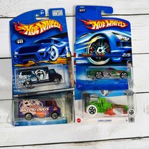 Hot Wheels Lot of 4 – Carded (Package Wear) Ambulance Jaguar Street Cleaver - £16.84 GBP