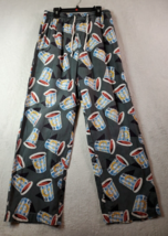 Old Navy Pants Womens XS Gray Graphic Print 100% Cotton Elastic Waist Dr... - $9.39