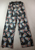 Old Navy Pants Womens XS Gray Graphic Print 100% Cotton Elastic Waist Drawstring - £7.38 GBP