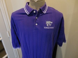 Vtg 90&#39;s Purple Cadre Sewn Kansas State Wildcats Polo Shirt NCAA Polo Shirt XL - £25.28 GBP