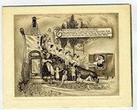 Zenith Television Holiday Card J. P. Nuyttens Etching Old Lady Who Lived... - $247.25