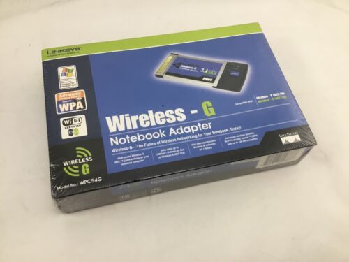 NEW Linksys Wireless-G Notebook Adapter WPC54G Cisco PCMCIA - $24.75
