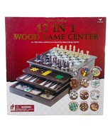 Cardinal Game Gallery Board Game Set 12 in 1 Tabletop Wood Game Center 8... - $49.42
