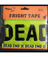 Gothic Skull-DEAD END-Fright Caution Tape-Halloween Party Decoration Pro... - £2.28 GBP