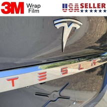 Tesla Model S / Model X Tailgate Trunk Badge Letters 3M Decal Sticker 2pc - Sets - £9.48 GBP