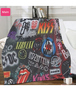 Rocker Collage Blanket |Trends Dual-sided Stitched Blanket | Free Ship - $658.63 MXN+