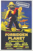 FORBIDDEN PLANET - MAGNET - ROBBY THE ROBOT - MOVIE POSTER REPRODUCTION - £3.98 GBP