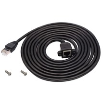 Rj45 Ethernet Cable Cat 6 Female To Male Shielded Ethernet Network Connector Scr - £13.36 GBP