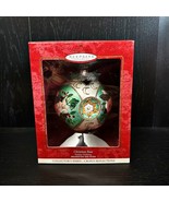 Hallmark Christmas Rose Ornament Blown Glass 2000 Poland Crown Reflections - £23.22 GBP