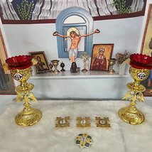 Personal Relic Chest Alloy Urn Orthodox Jesus Christian Decor Religious Supplies - £47.53 GBP+
