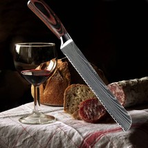 Bread Knife Chef Kitchen Knives 8 inch Professional Knives Stainless Ste... - $19.00