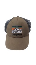 Patagonia Tan Line Logo Adjustable Snapback Trucker Hat Cap Recycled - £18.65 GBP