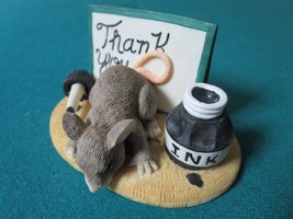 Charming Tails By Fitz &amp; Floyd Figurine &quot;Thank You&quot; Inspirational - £15.92 GBP