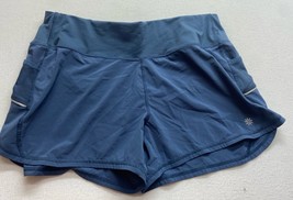 Athleta Shorts Running Activewear Womens Large Pockets Lined Reflective ... - $19.29