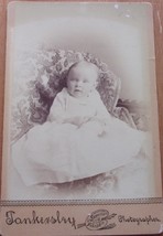 Little Baby In Christening Dress Tankensry Photographer Mid 1800s - £4.69 GBP