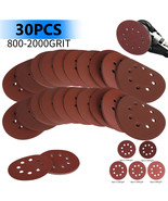 5Inch Sanding Disc Orbital Sander Sandpaper Hook Loop 800-2000 Grit Asso... - $19.99