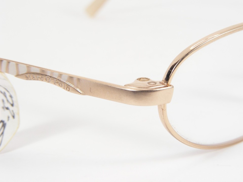 Vintage Marc O'Polo 3680 A Gold /Beige UNIQUE RARE EYEGLASSES GLASSES 50-17-140 Item image 6