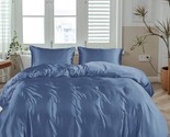 100% Tencel Lyocell Core Bedding Set-1 Duvet Cover, 1 Fitted Sheet, 2 Pi... - $126.99