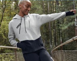 Hoka Women’s Gray Black Hoodie Sweatshirt 1110316 “The Rundown” XS - $46.08