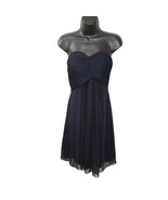 Blondie Nites Womens Juniors Navy Blue Dance Fit &amp; Flare Dress, Size 5 NEW - $403.76 MXN