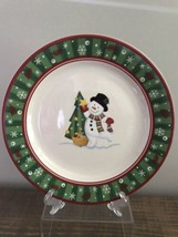 Longaberger Bluster the snowman salad plate (with Christmas Tree) - £13.41 GBP