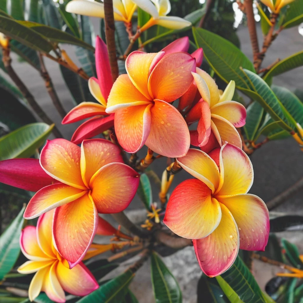 5 Pink Yellow Red Plumeria Seeds Plants Flower Hawaiian Flowers Perennia... - $7.94