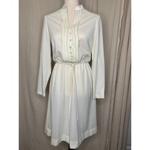 1960s Kay Windsor Ivory White Shimmer Modest Coquette Hostess Secretary ... - $28.00