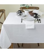 Textured Fabric Table Cloth for Everyday Home Dining Parties Weddings Ho... - $46.66