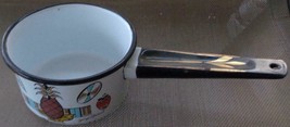 Vintage Enamelware 1 Pint Saucepan – Used – Georges Briard Design – Unique Pan - £15.63 GBP
