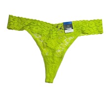 INC Light Lime Green Lace Thong Size Xl New - $5.95