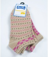 BUNDLES PINK &amp; TAN 2 PAIRS OF SOCKS NWT GIRL CHILD KIDS SHOE SIZE 6-13 NEW - $3.95