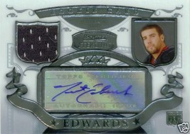 Trent Edwards Jersey Autographed Auto Bowman Sterling Rookie 2007   - £31.87 GBP