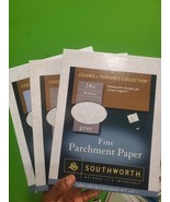 Southworth Fine Parchment Paper Lot 3 Boxes Gray, 80 Shts each: New - $43.31 CAD