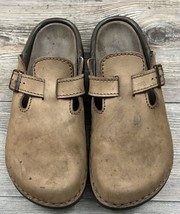 Birkenstock Tatami Brown Suede Leather Slip-On Slides Men&#39;s Size 45 /US 12 - £38.15 GBP