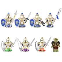 Stormwind City Guards Dragon Guard Orc Soldier 8pcs Minifigures Building Toy - $23.49