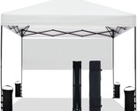 10&#39; X 10&#39; Pop Up Canopy Tent With Half Sidewall, For Parties, Beach, And... - $168.98