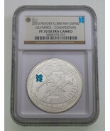2010 Piefort Great Britain S5PND Olympics - Countdown NGC PF70 Ultra Cameo - $180.52 CAD