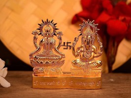 Lakshmi Ganesha murti Idol Set for Puja Home Decoration Car, Hindu Idols Ganesh - £15.81 GBP