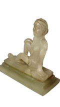 Chinese Hand-Carved Natural Hetian Jade Sculpture  - $169.72 CAD